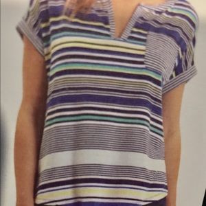 Liz Sport Top by Liz Claiborne, Blue Stripe
